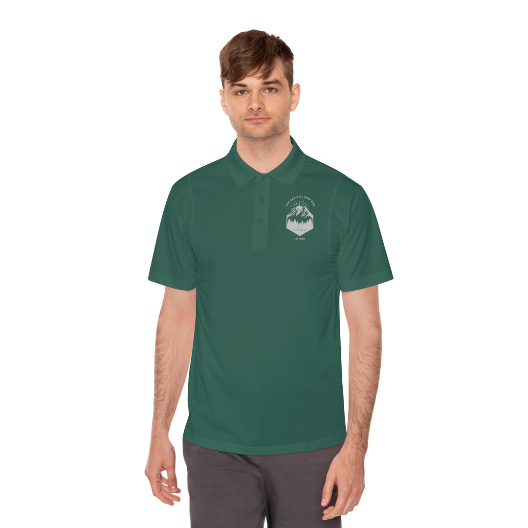 The Sun will Soon Rise Above the Shadows - Men's Sport Polo Shirt
