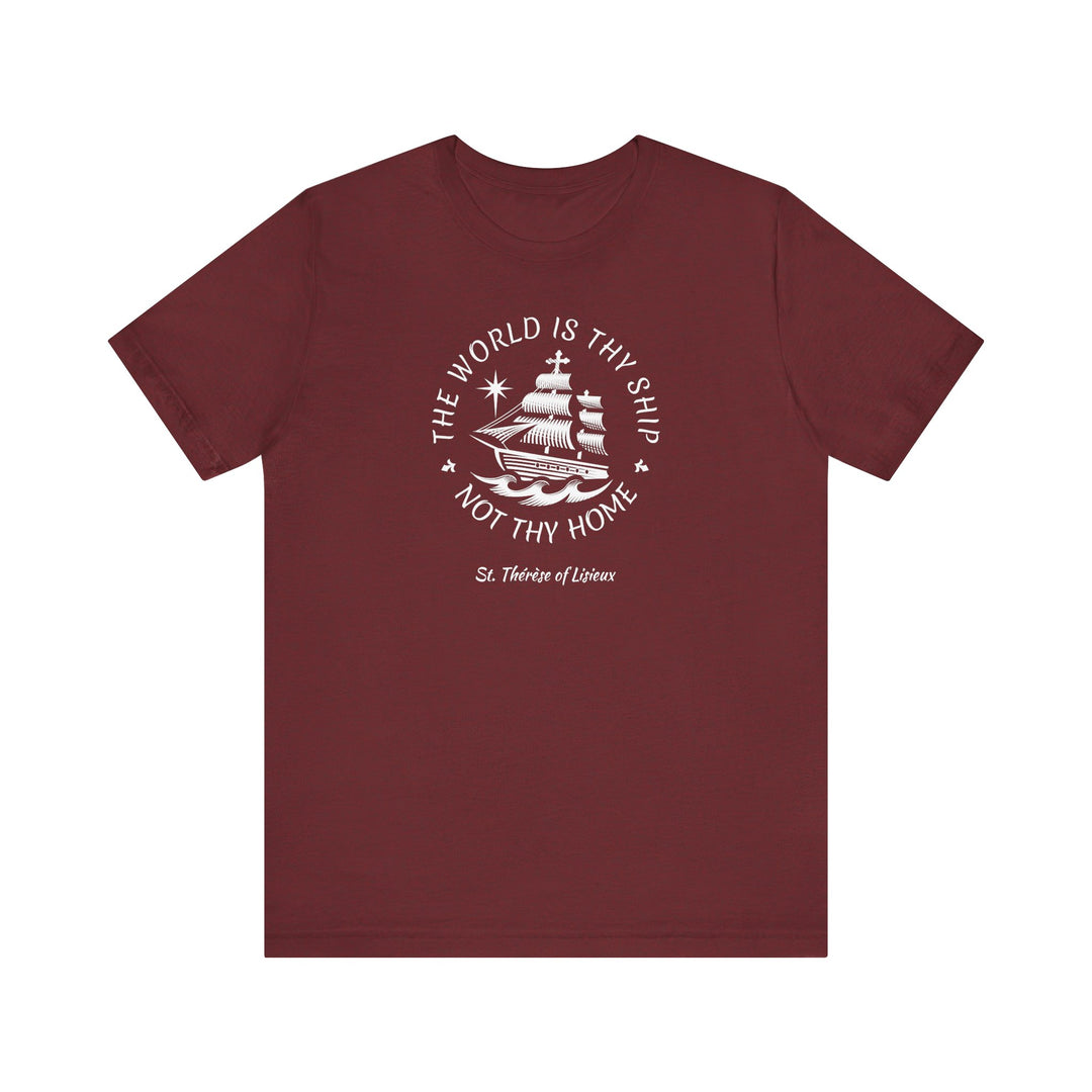 The World is Thy Ship Voyage Logo Premium T-shirt