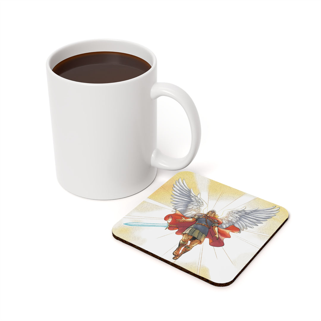 Saint Michael Cork Back Coaster