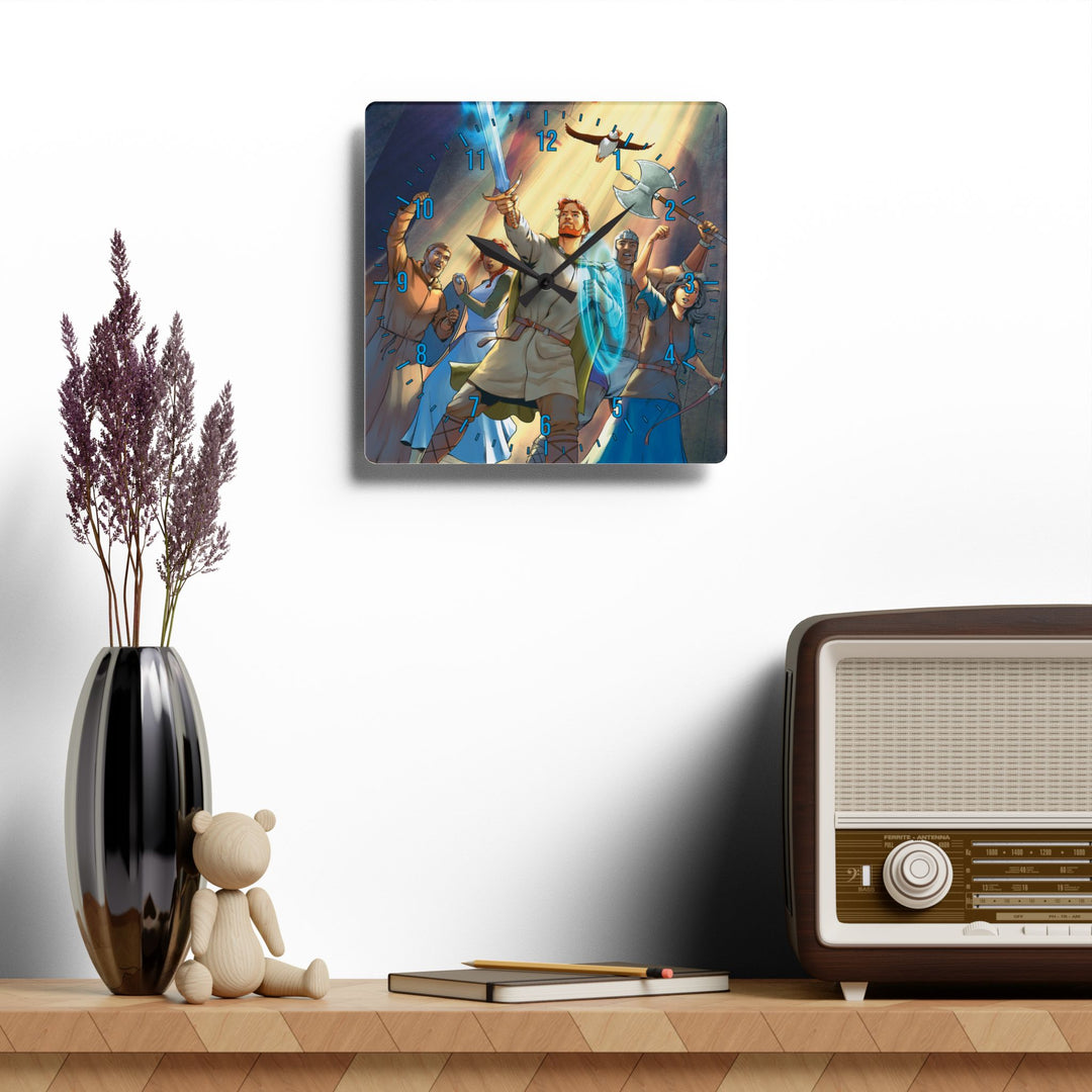 Finnian and the Seven Mountains Acrylic Wall Clock