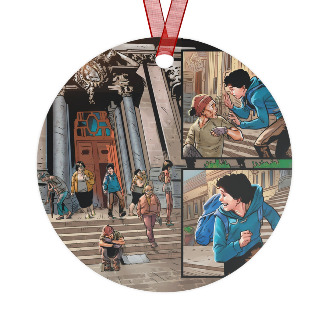 Carlo Acutis Metal Christmas Ornament