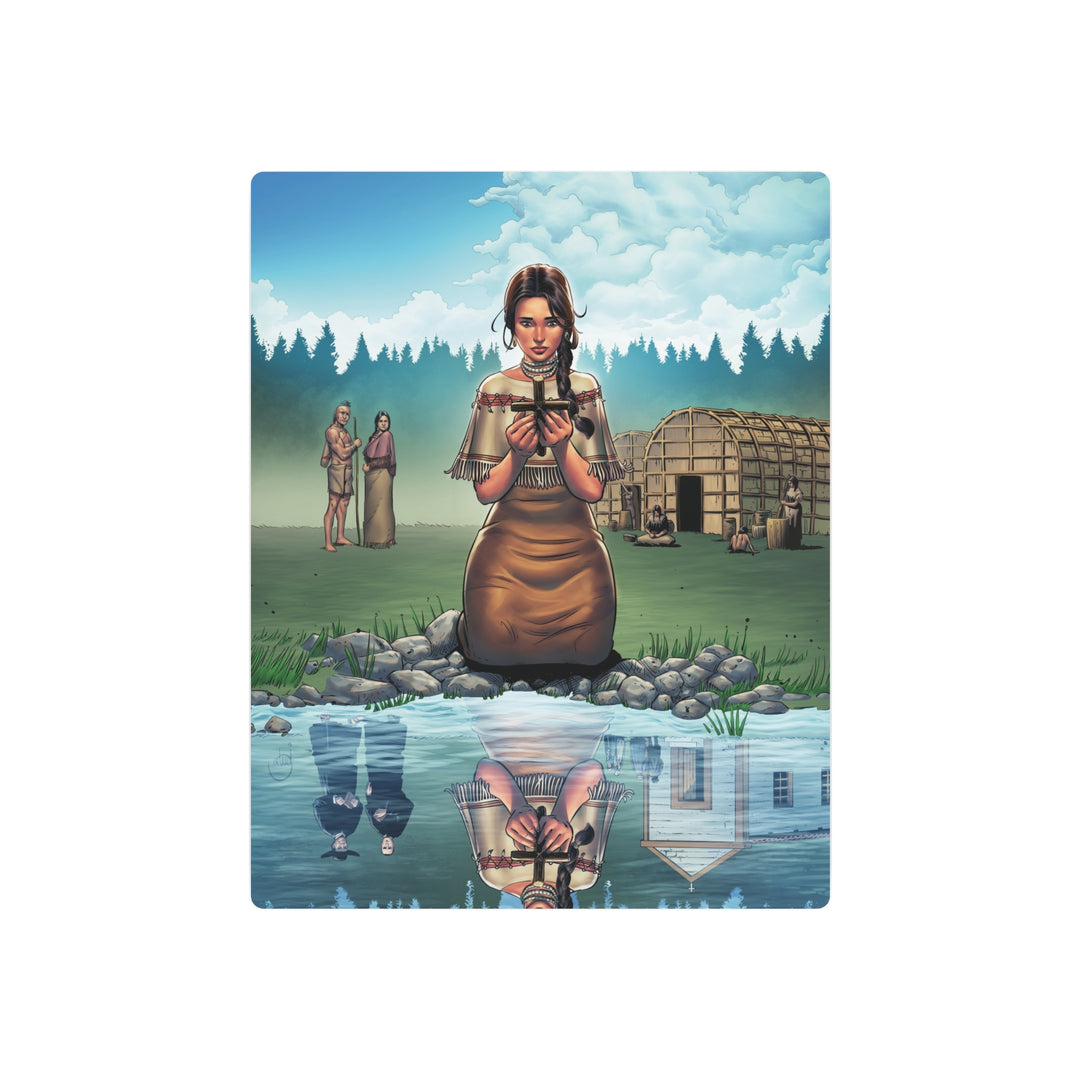 Saint Kateri Tekakwitha - Metal Art Sign