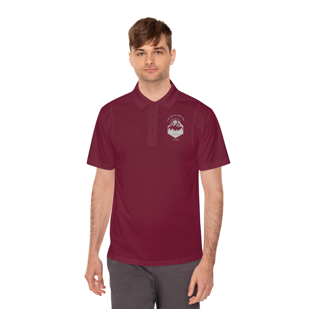 The Sun will Soon Rise Above the Shadows - Men's Sport Polo Shirt