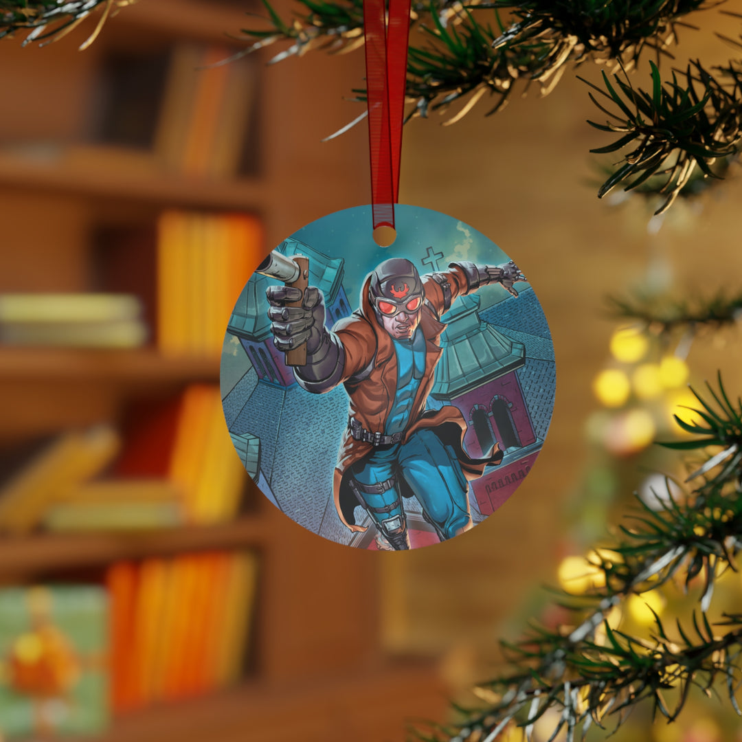 The Phantom Phoenix Metal Christmas Ornament