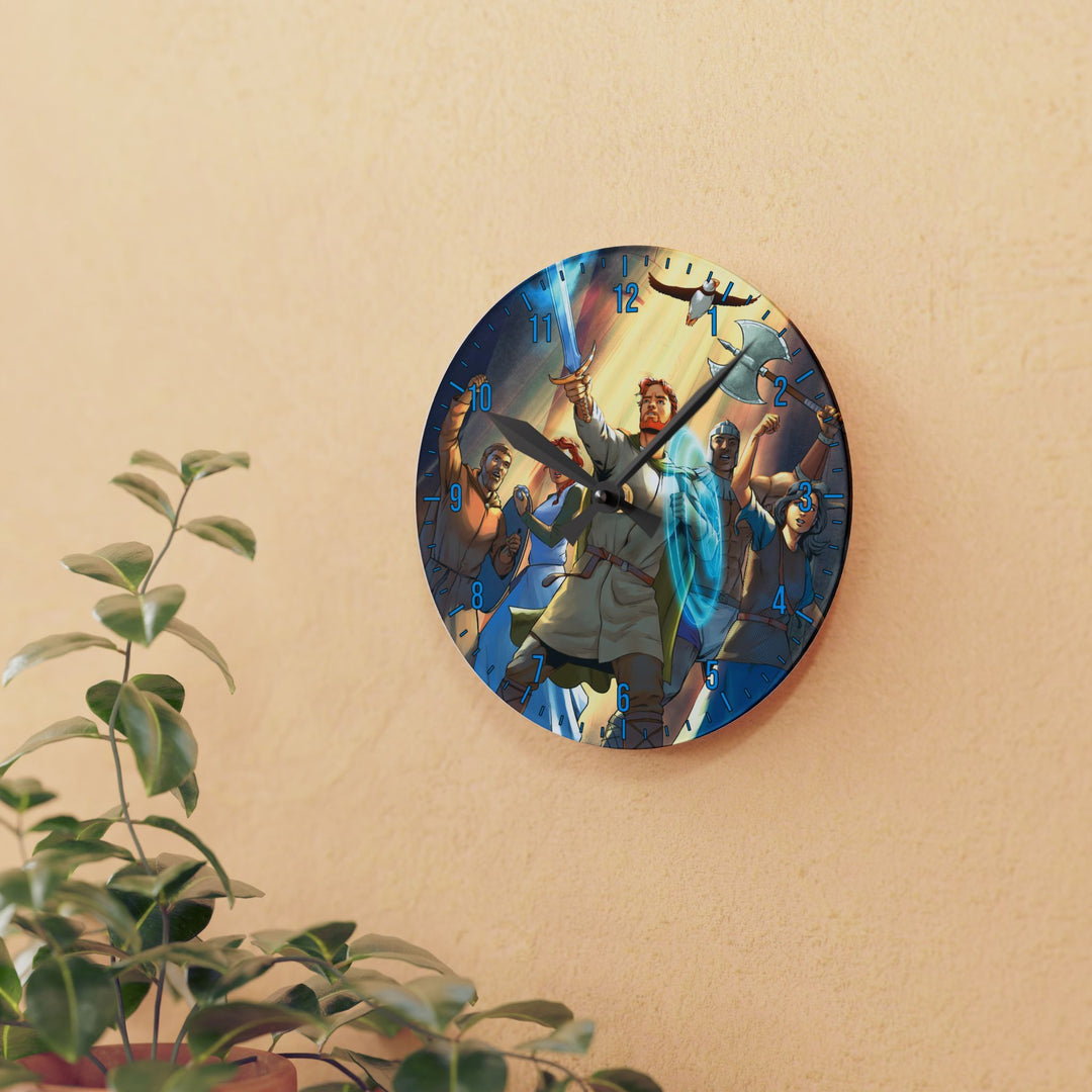 Finnian and the Seven Mountains Acrylic Wall Clock