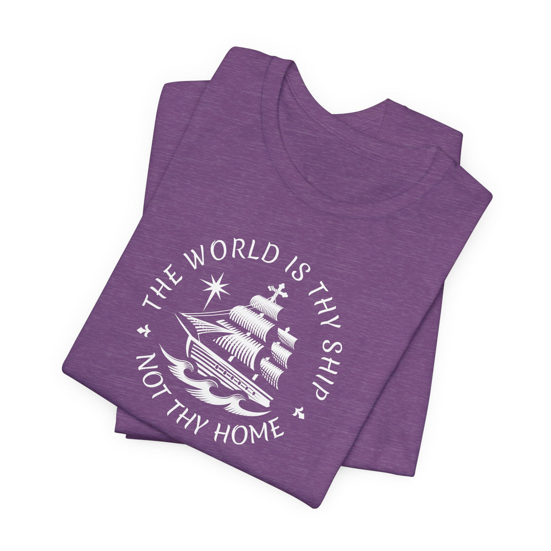 The World is Thy Ship Voyage Logo Premium T-shirt