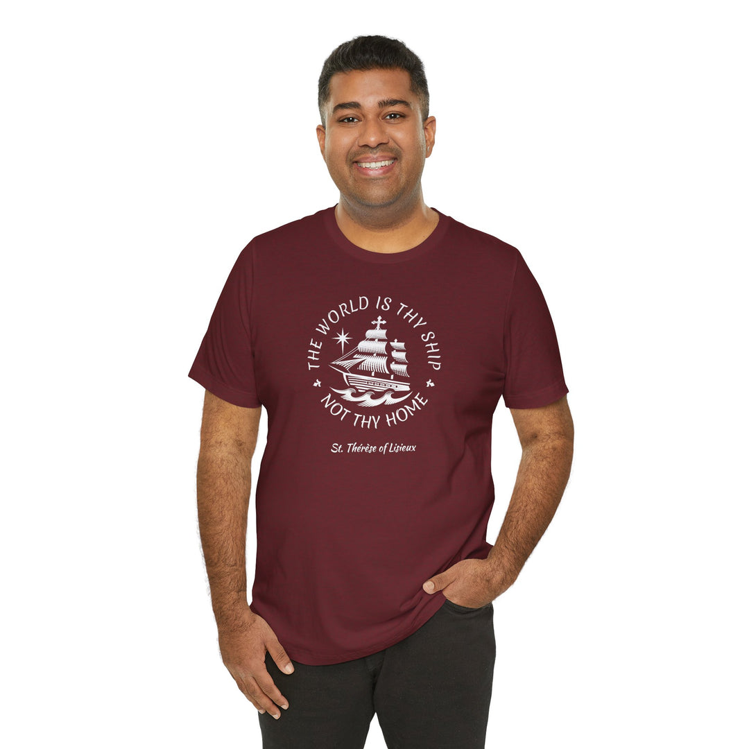 The World is Thy Ship Voyage Logo Premium T-shirt