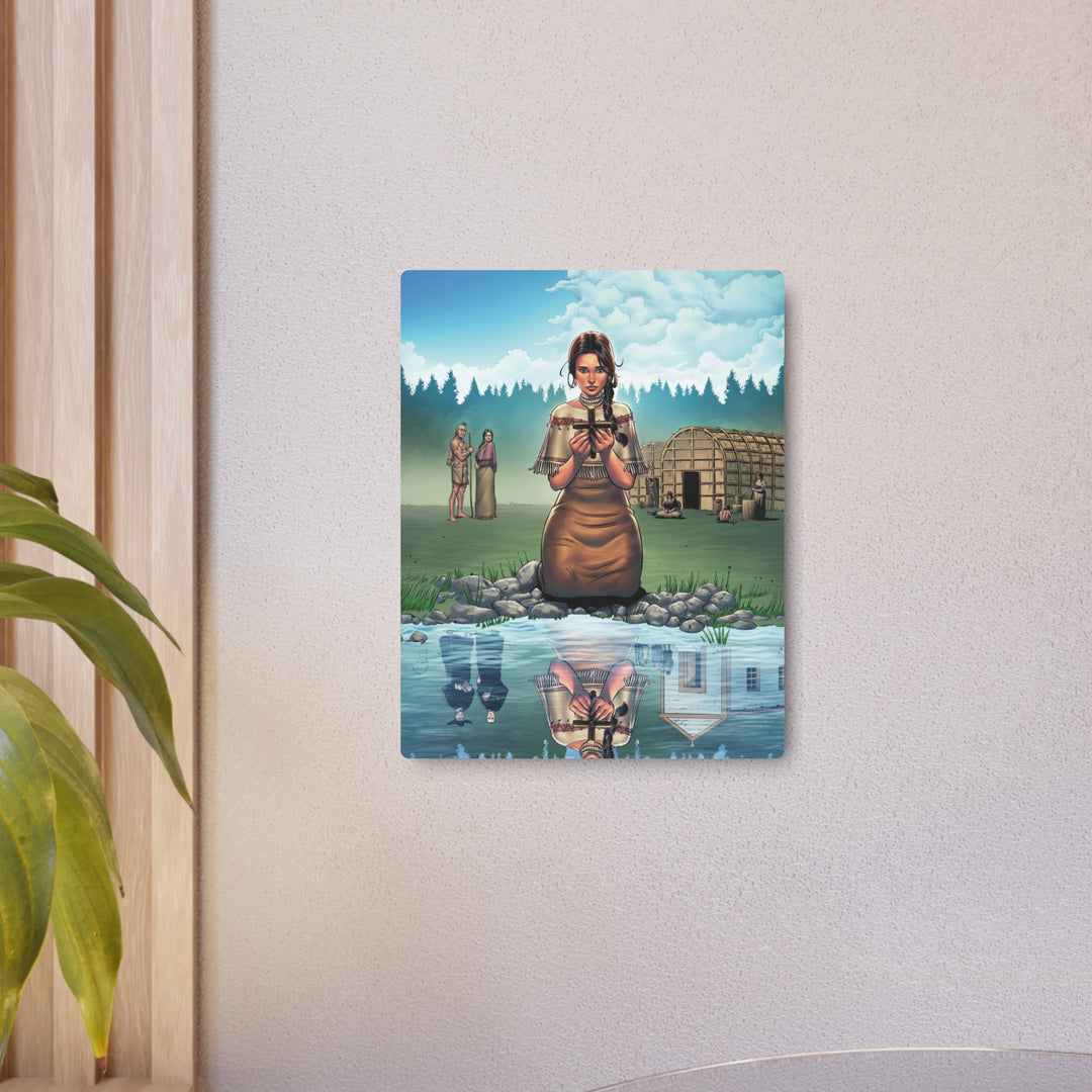 Saint Kateri Tekakwitha - Metal Art Sign