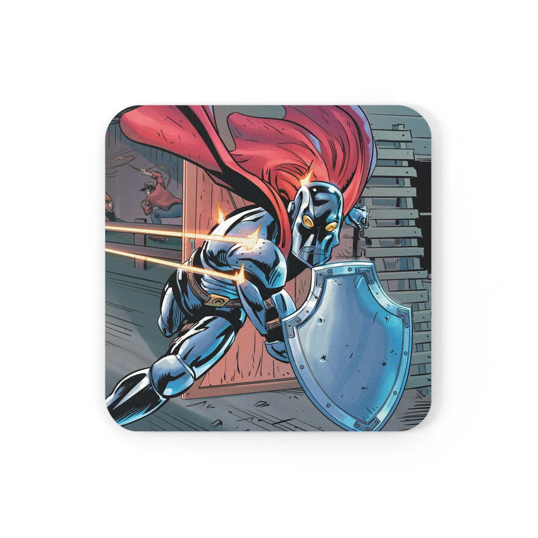 Medal Knight Cork Back Coaster