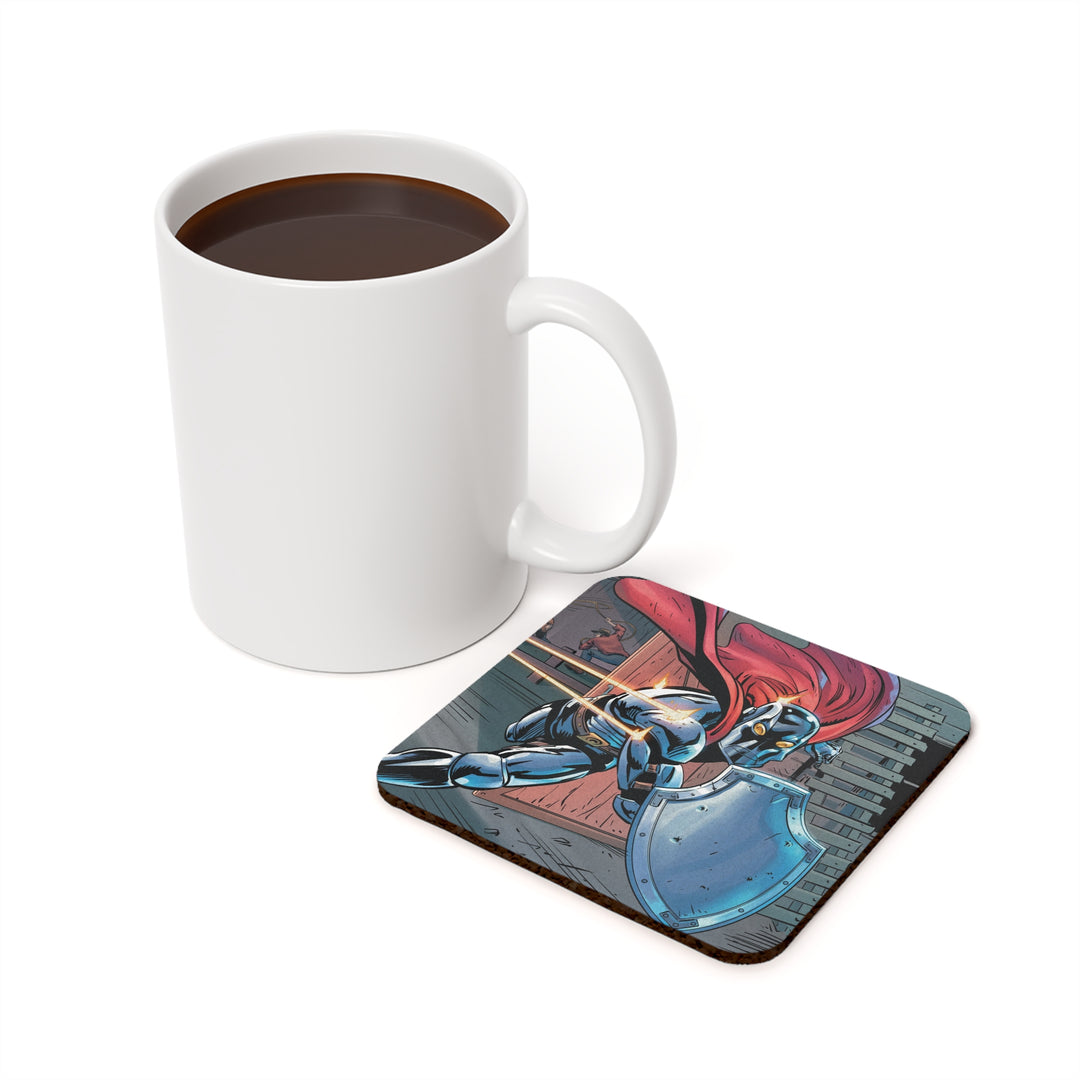 Medal Knight Cork Back Coaster