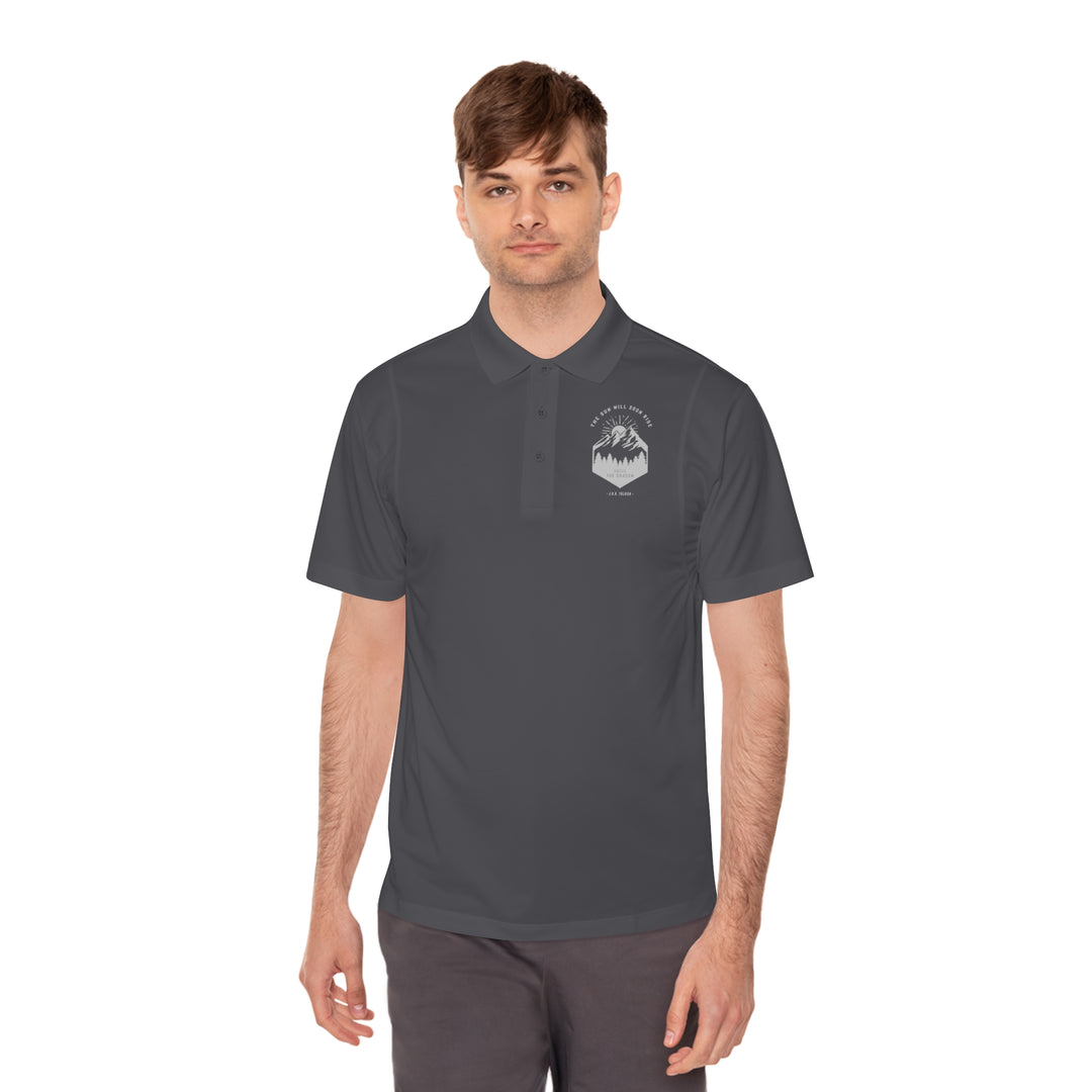 The Sun will Soon Rise Above the Shadows - Men's Sport Polo Shirt