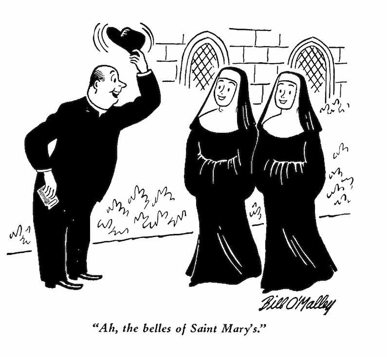 Two Little Nuns Cartoon Collection
