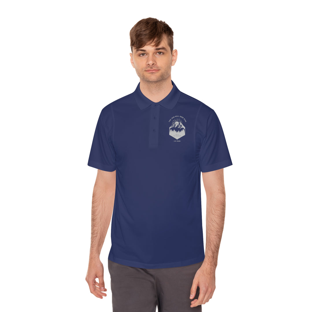 The Sun will Soon Rise Above the Shadows - Men's Sport Polo Shirt