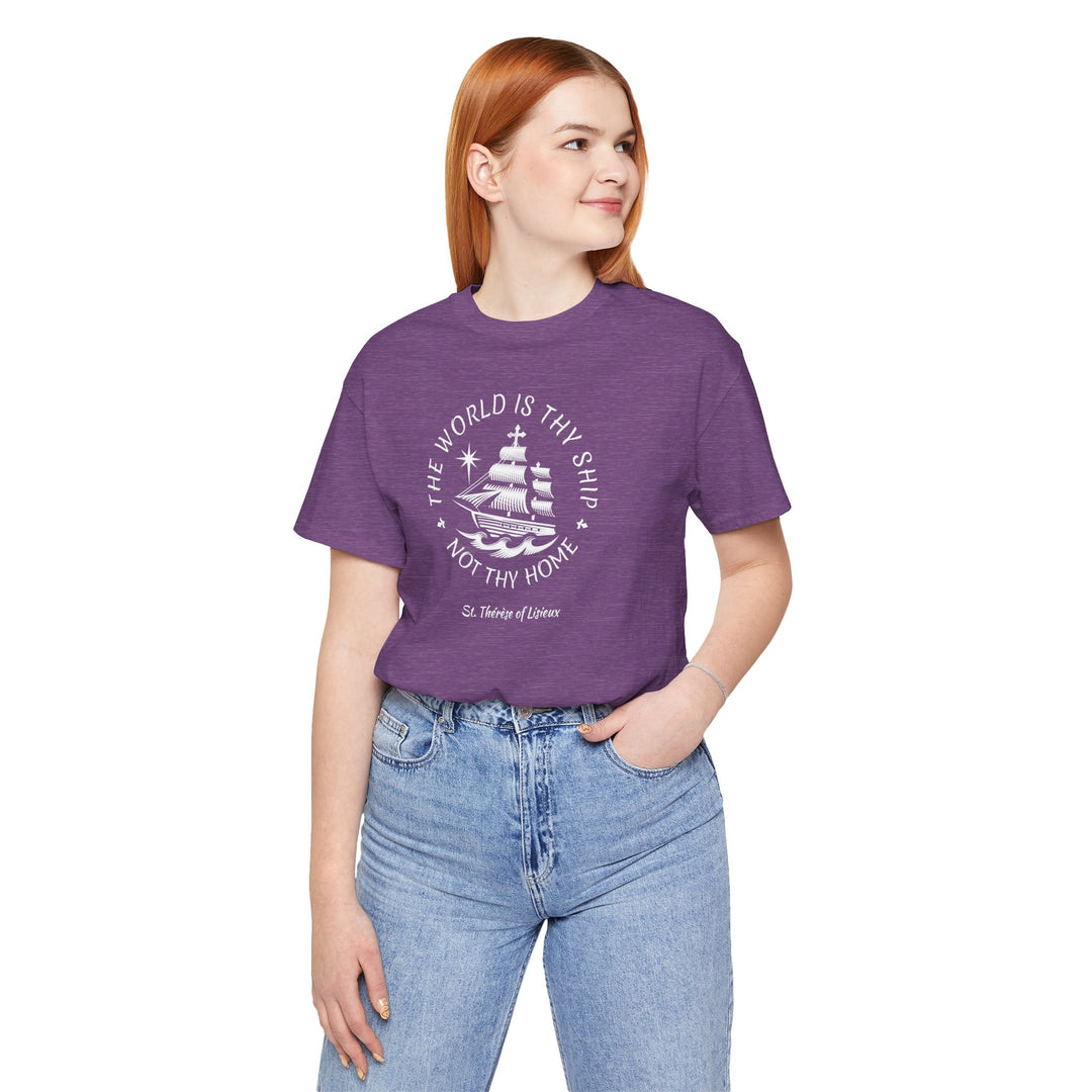 The World is Thy Ship Voyage Logo Premium T-shirt