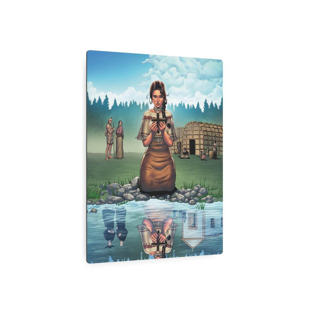 Saint Kateri Tekakwitha - Metal Art Sign
