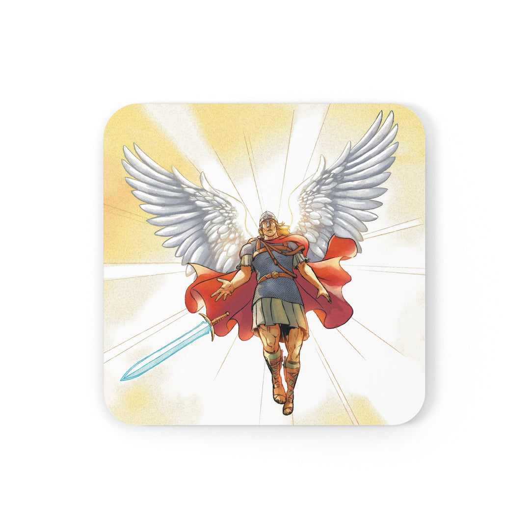 Saint Michael Cork Back Coaster