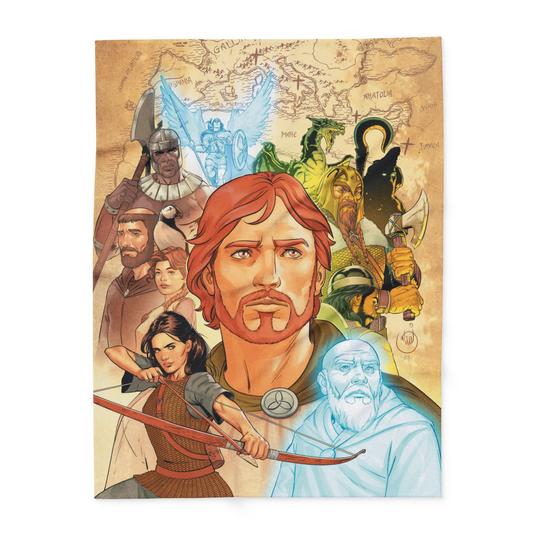 Finnian and the Seven Mountains - Fleece Blanket