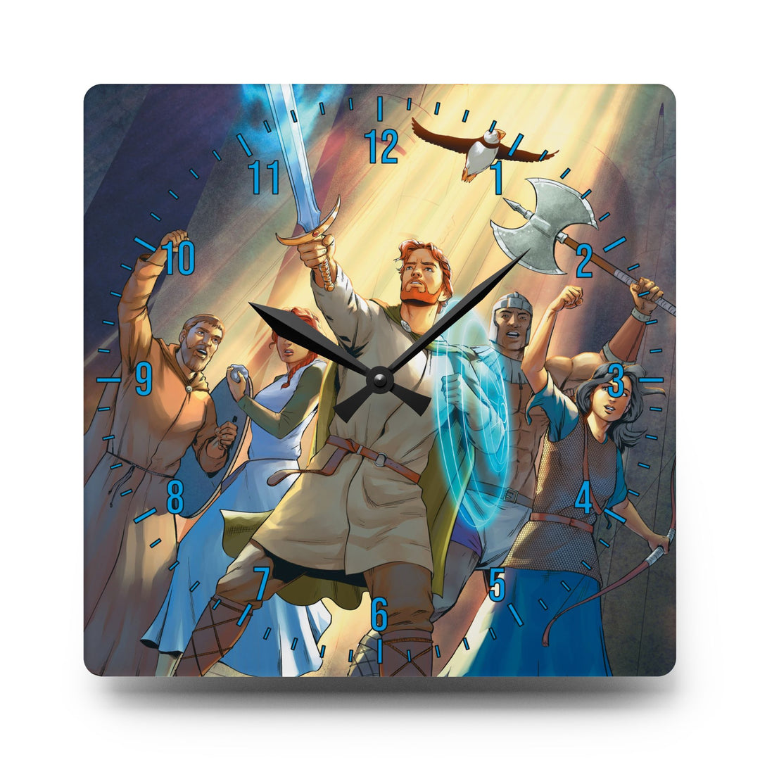 Finnian and the Seven Mountains Acrylic Wall Clock