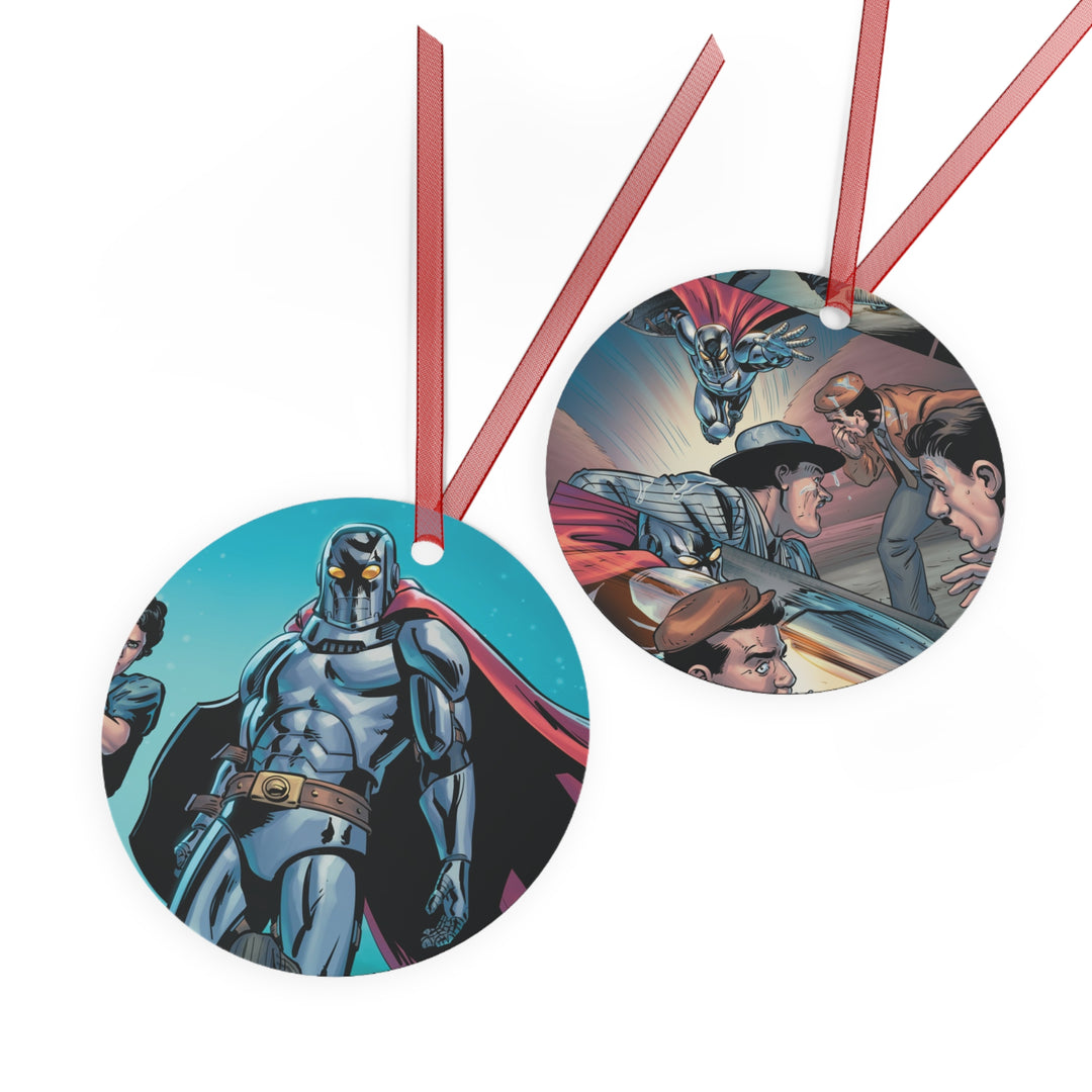 Medal Knight Metal Christmas Ornament