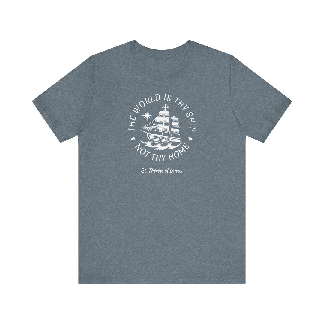 The World is Thy Ship Voyage Logo Premium T-shirt