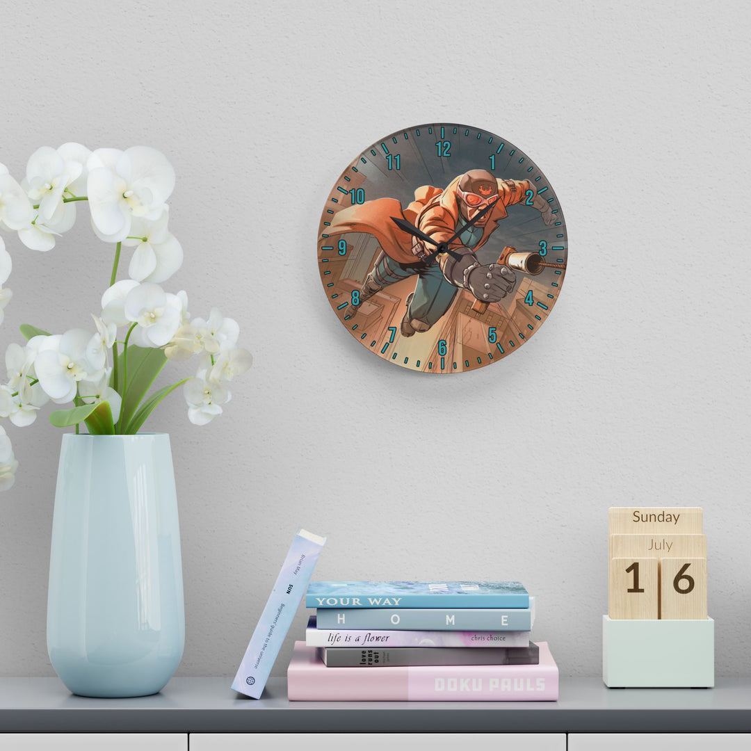 The Phantom Phoenix Acrylic Wall Clock