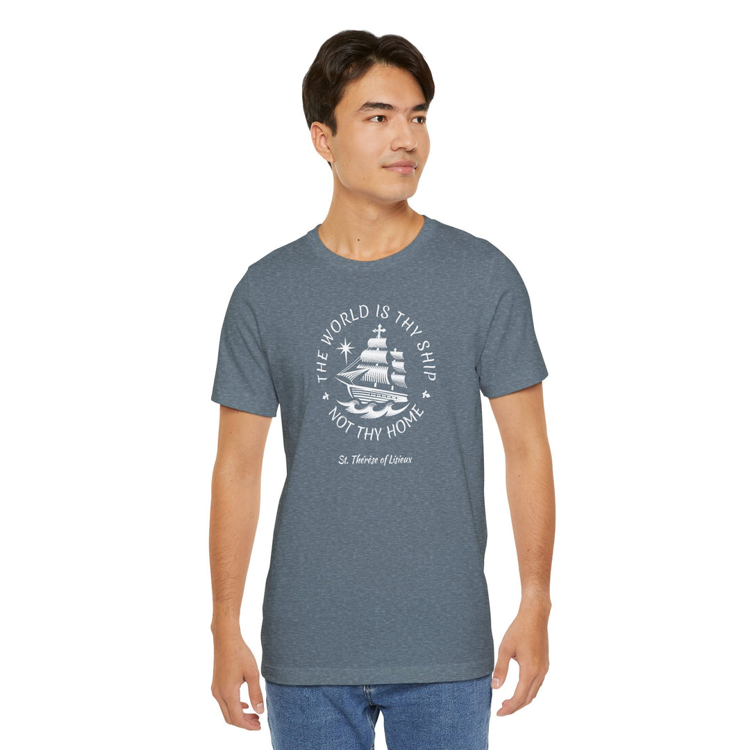 The World is Thy Ship Voyage Logo Premium T-shirt