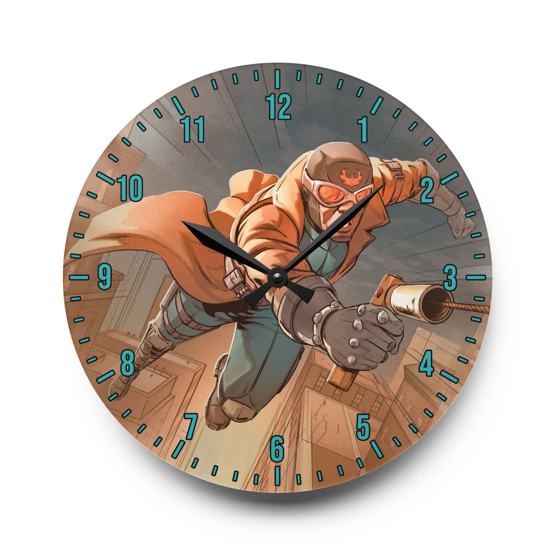 The Phantom Phoenix Acrylic Wall Clock