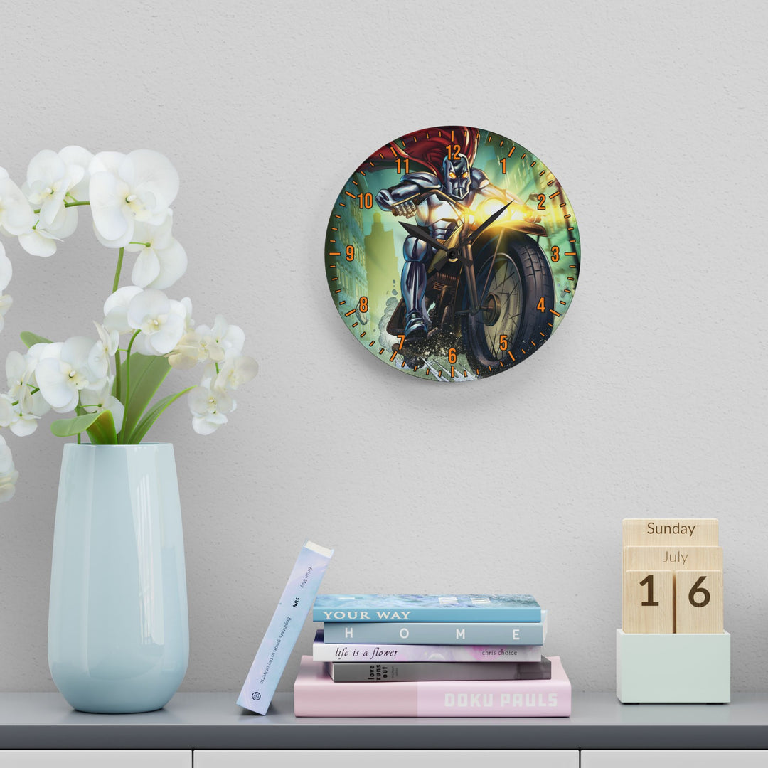 Medal Knight Acrylic Wall Clock