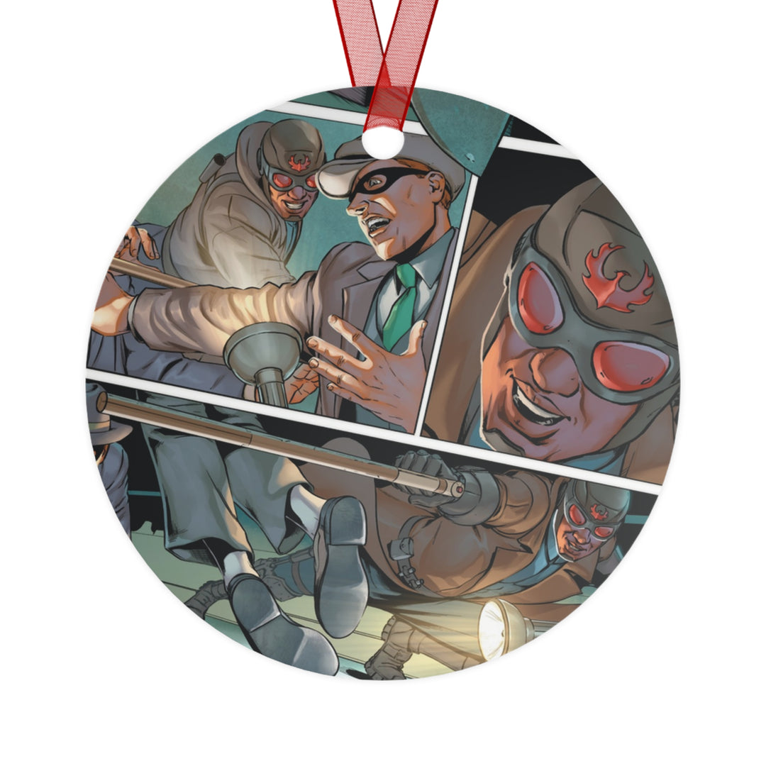 The Phantom Phoenix Metal Christmas Ornament