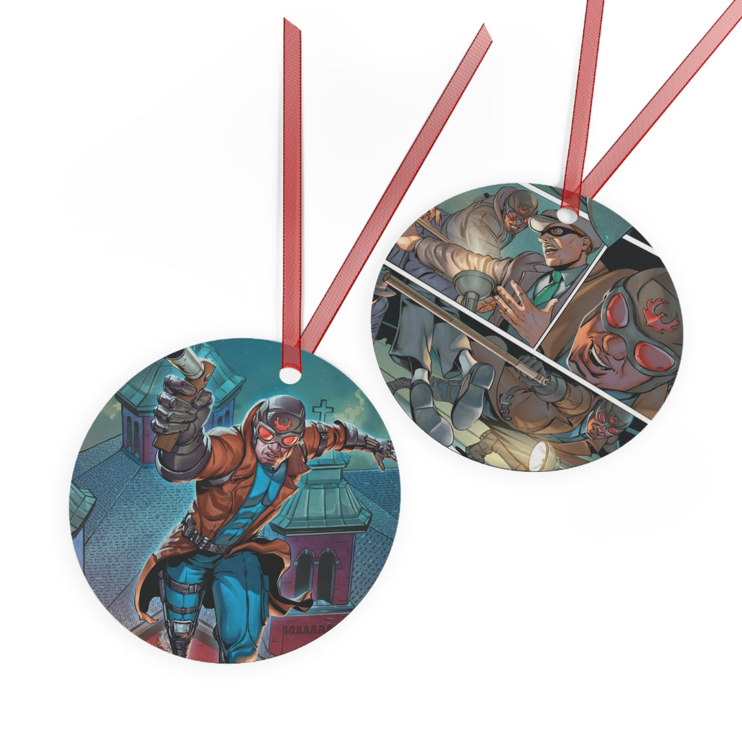 The Phantom Phoenix Metal Christmas Ornament