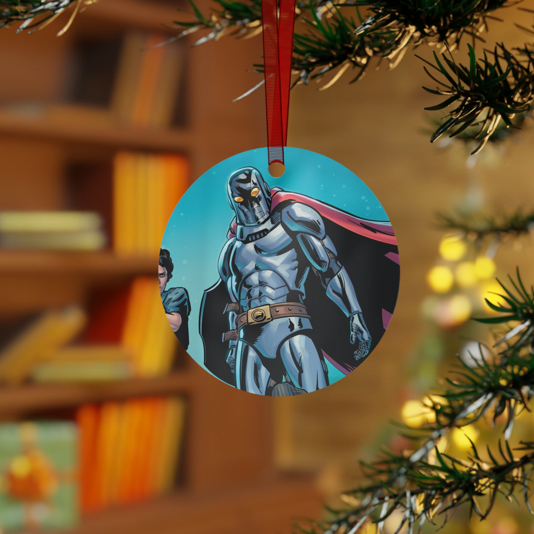 Medal Knight Metal Christmas Ornament