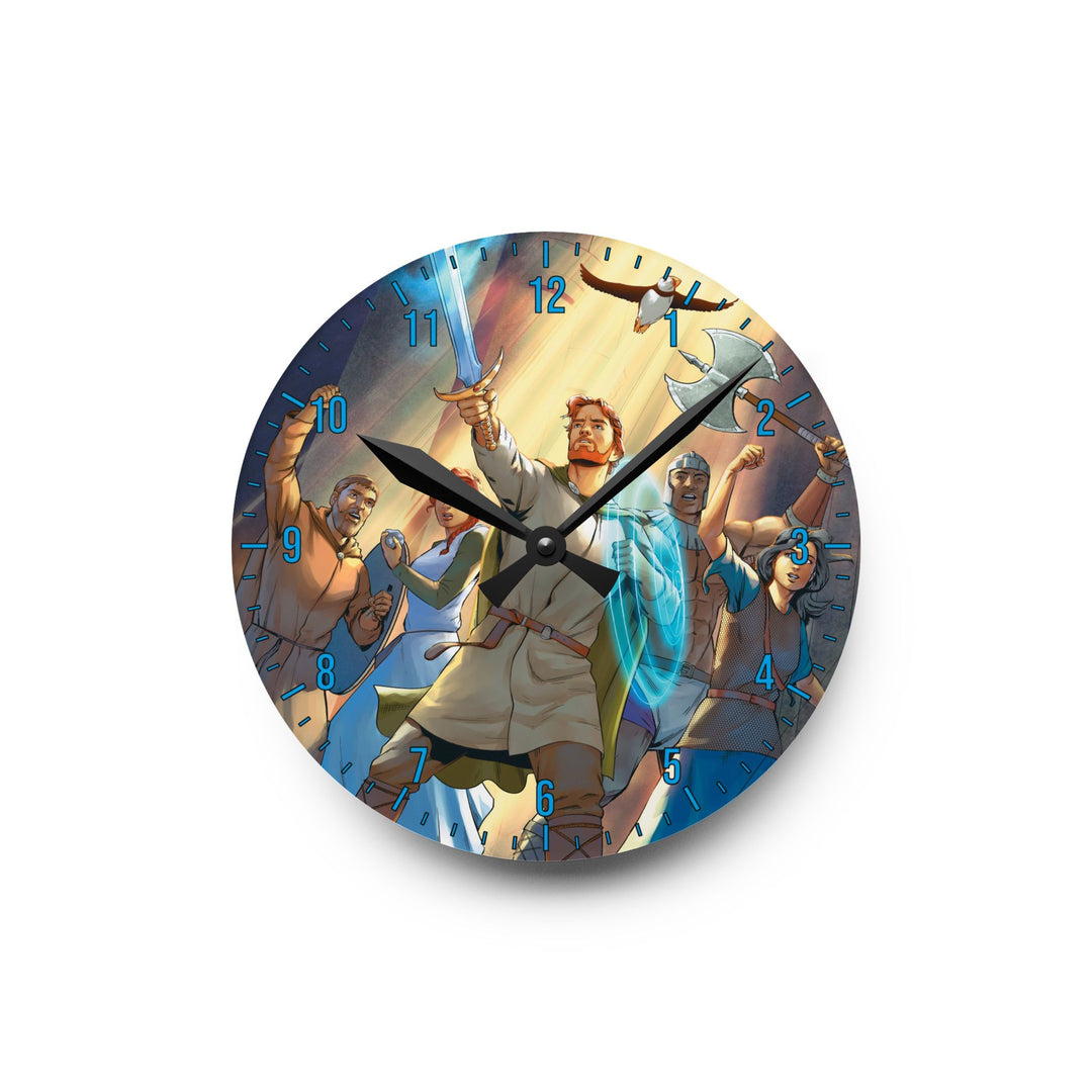 Finnian and the Seven Mountains Acrylic Wall Clock