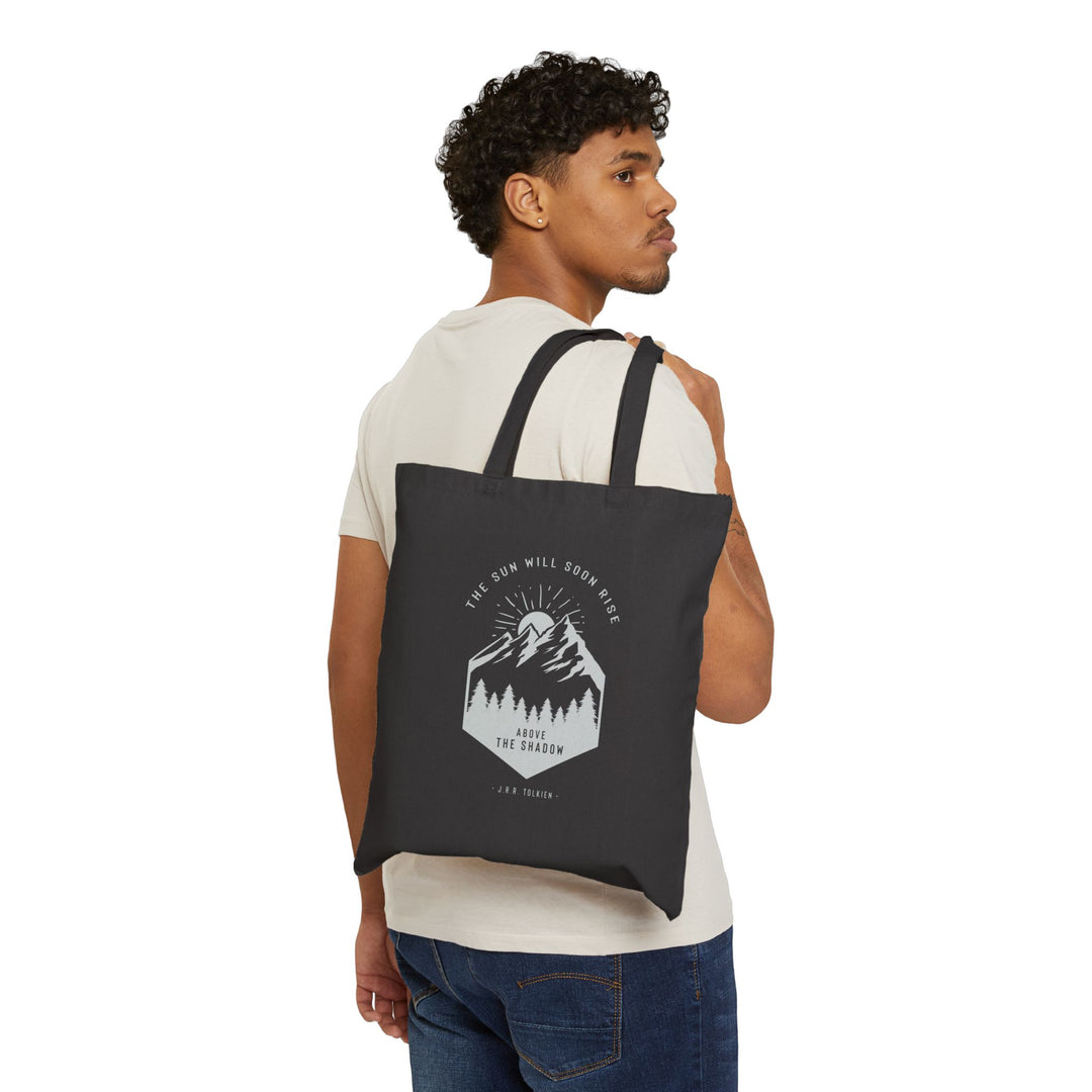 The Sun will Soon Rise Above the Shadow Canvas Tote Bag