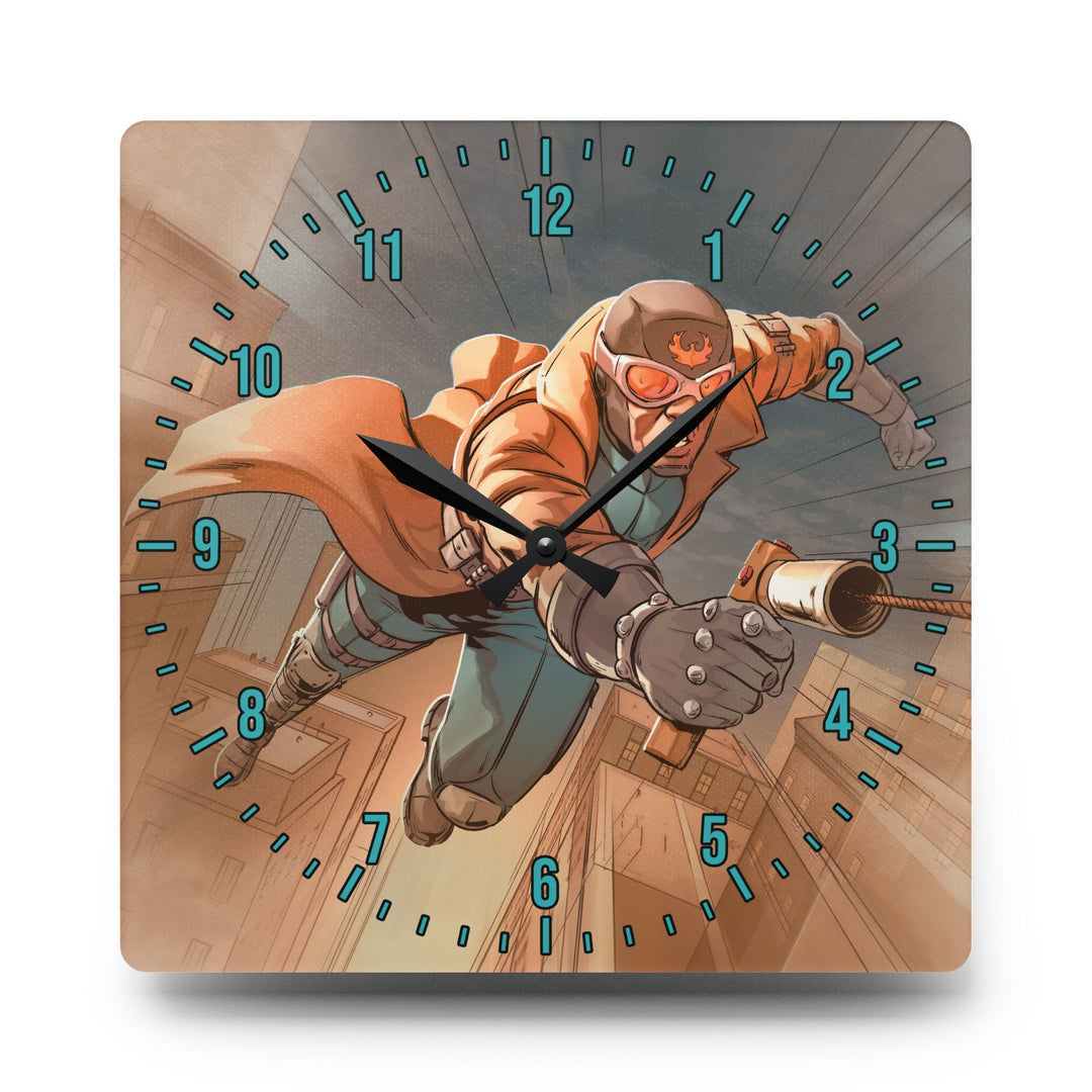 The Phantom Phoenix Acrylic Wall Clock