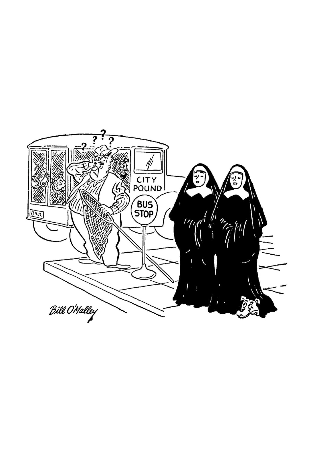 Two Little Nuns Cartoon Collection