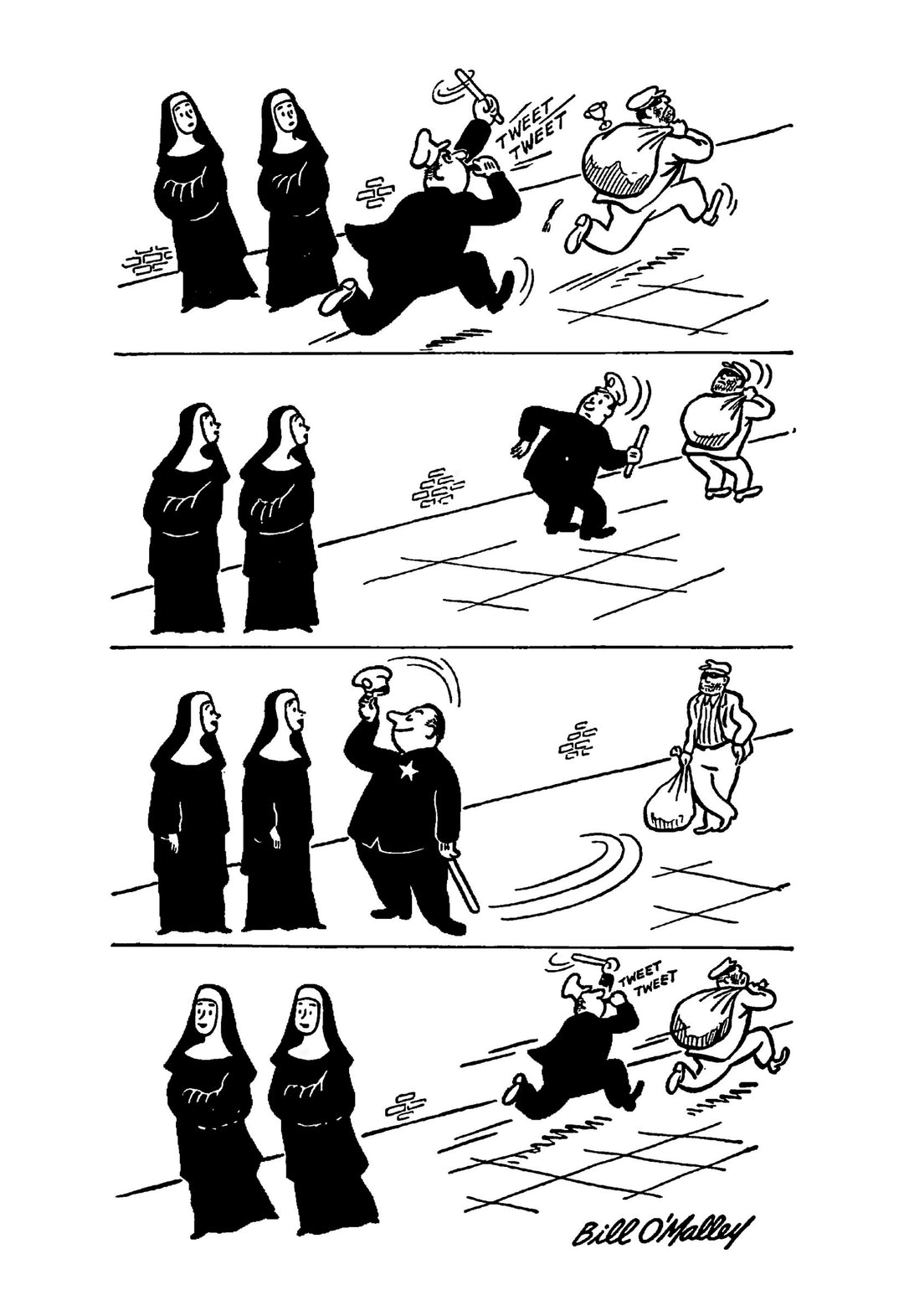 Two Little Nuns Cartoon Collection