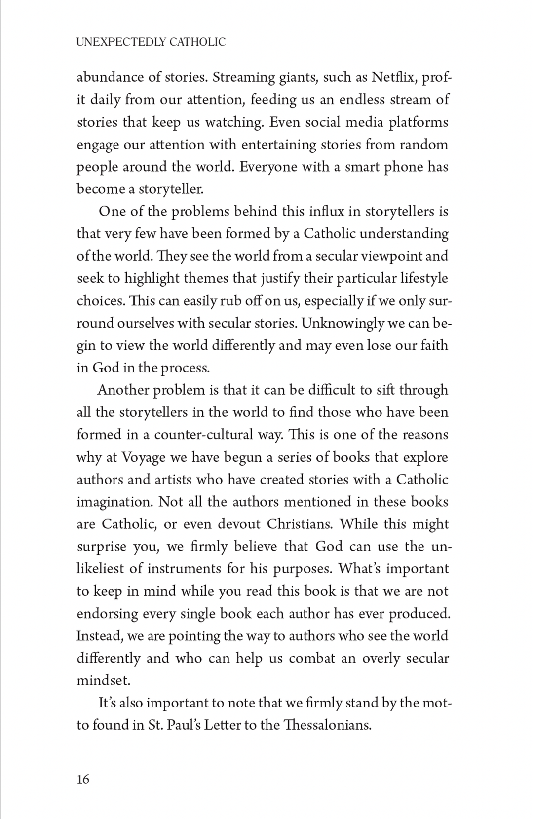 Unexpectedly Catholic: Seeds of the Gospel in 20 Popular Stories