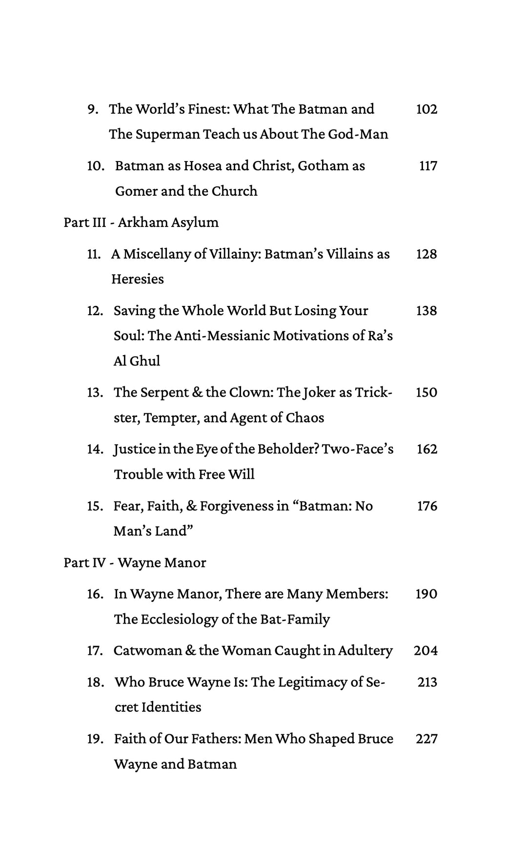 Batman & Faith: Essays on the Dark Knight and the Soul