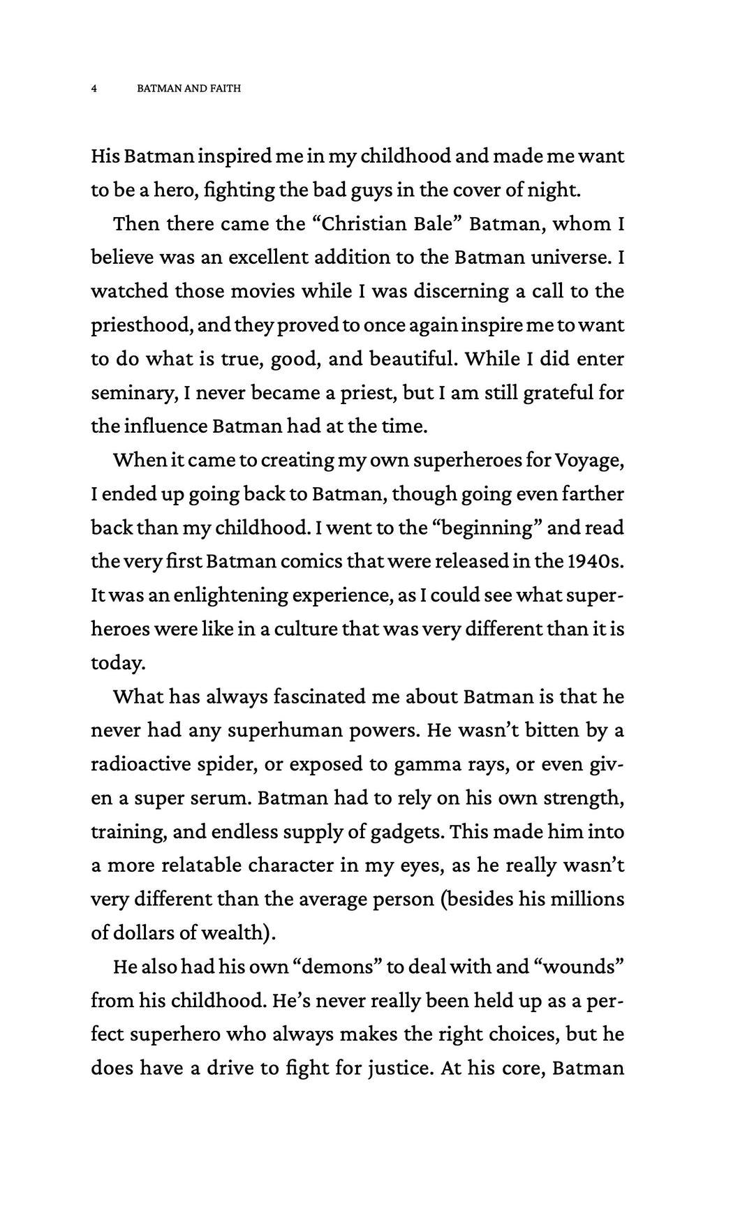 Batman & Faith: Essays on the Dark Knight and the Soul