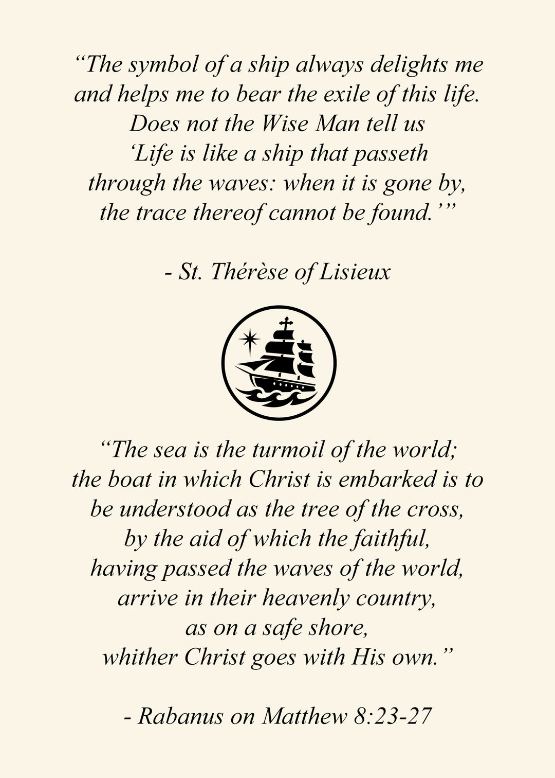 The World is Thy Ship Card Print